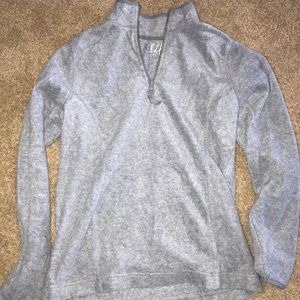 Gray fleece jacket